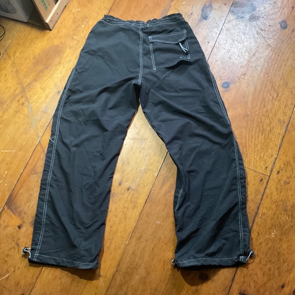 Vintage MacGear Punk Rave Goth Baggy Streetwear Cargo Black pants size Small - Picture 2 of 12